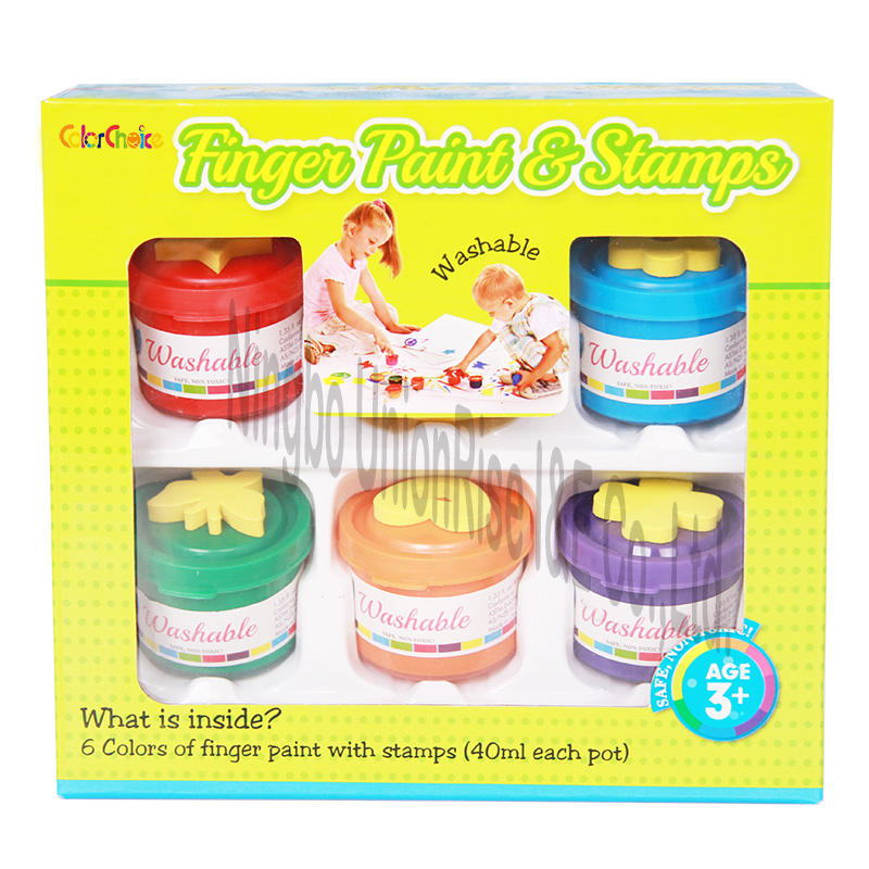 Finger Paint & Stamps