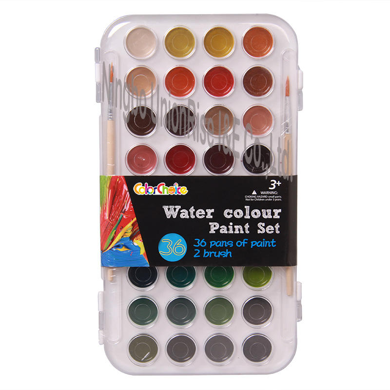 Water Colour Painting Set 36 Pieces & 2 Brushes
