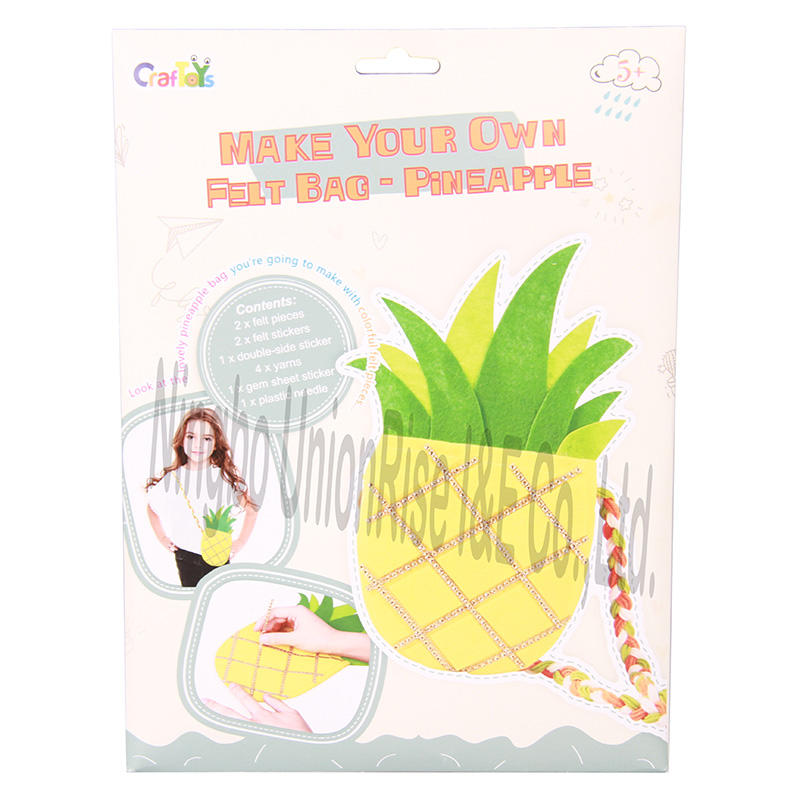 Make Your Own Felt Bag-Pineapple