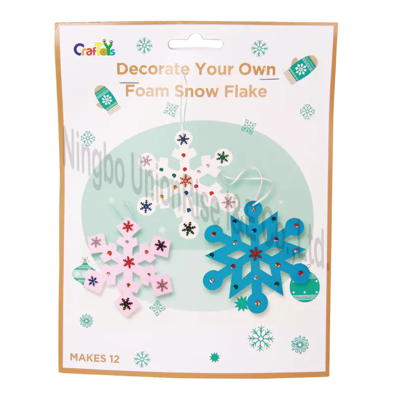 Decorate Your Own Foam Snow Flake