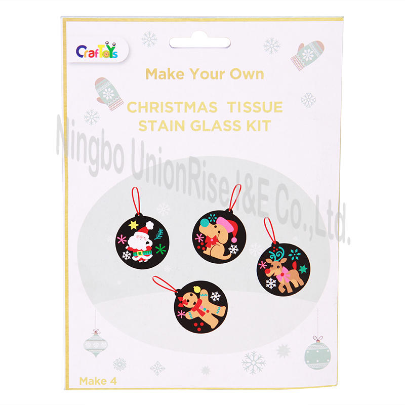 Make Your Own Christmas Tissue Stain Glass Kit