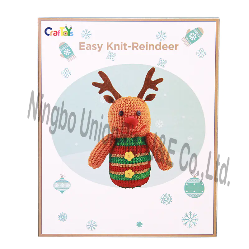 Easy Knit-Reindeer