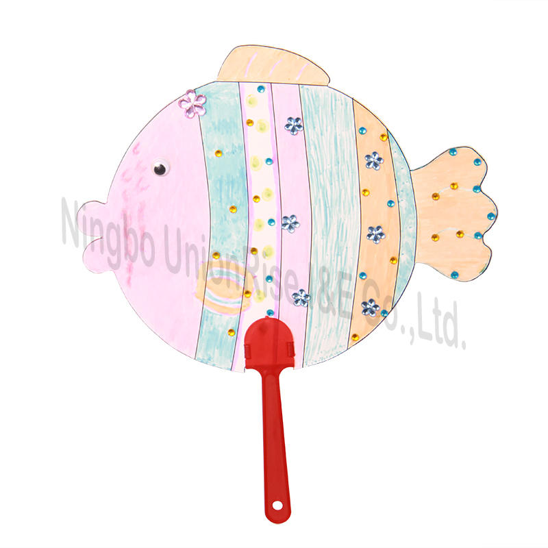 Color Your Own Hand Fan Fish