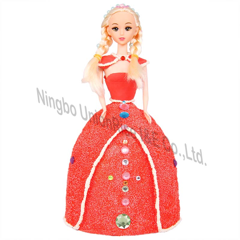 Make Your Own Dough Princess Red Dress