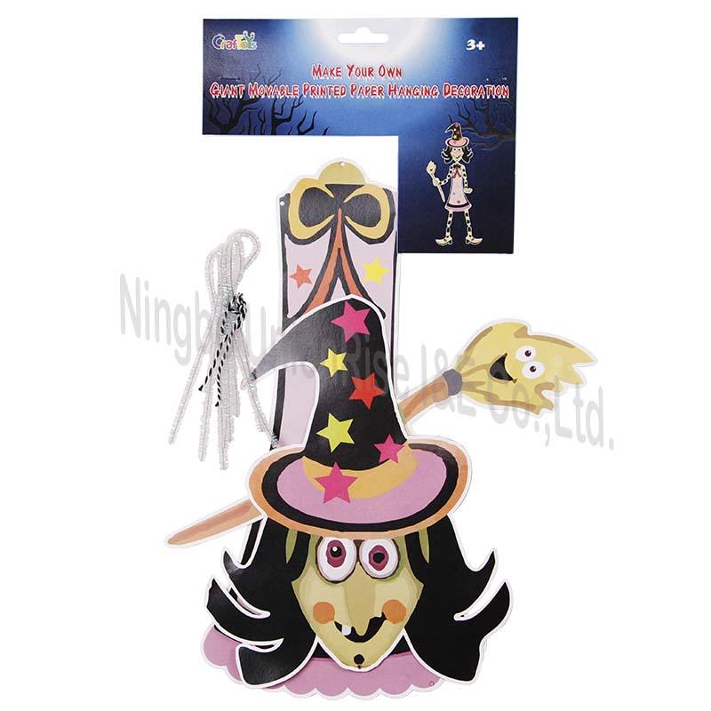 Halloween Make Your Own Giant Paper Witch Hanging Decoration