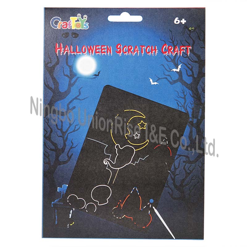 Halloween Scratch Art Monster and Ghost 2 Assorted