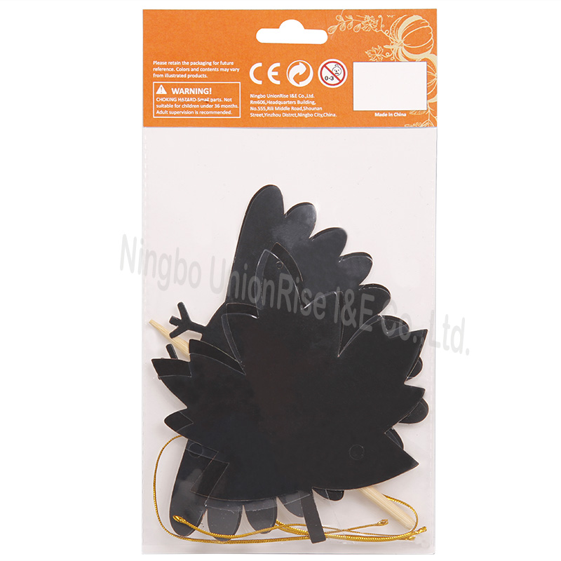 Scratch Art Kit Leaves&Turkey