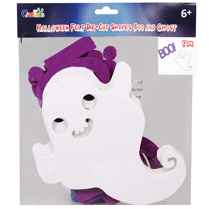 Halloween Felt Die-Cut Shapes Boo and Ghost
