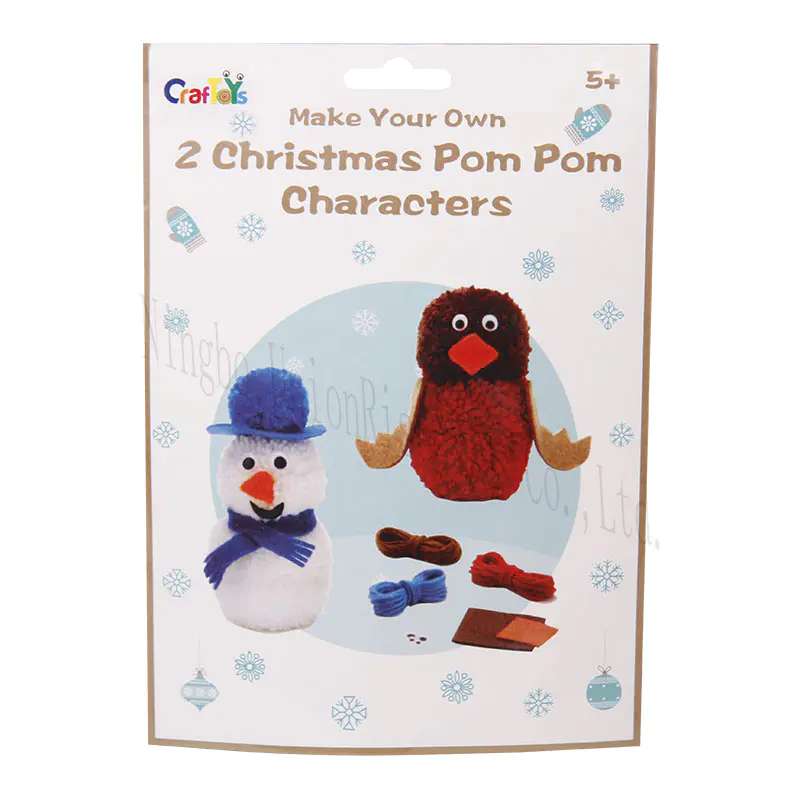 Make Your Own 2 Christmas Pom Pom Characters