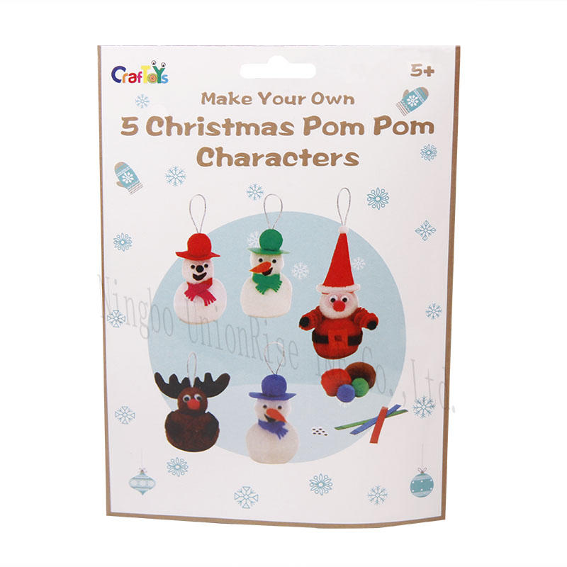 Make Your Own 5 Christmas Pom Pom Characters