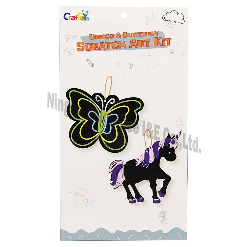 Unicon & Butterfly Scratch Art Kit
