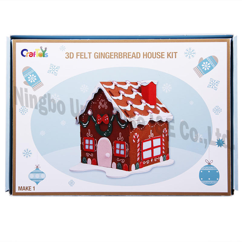 3D Felt Gingerbread House Kit