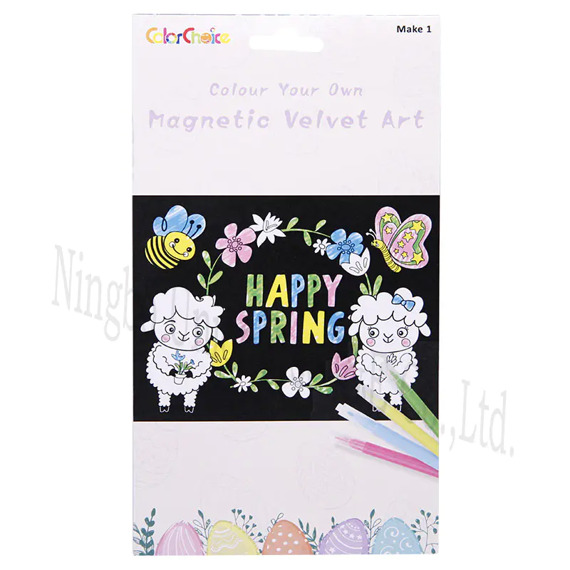 Colour Your Own Magnetic Velvet Art