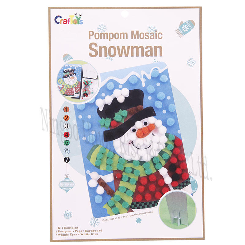 PomPom Mosaic Snowman