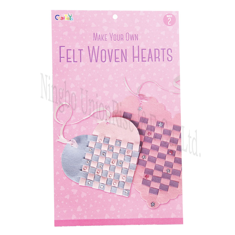 Make Your Own Felt Woven Hearts