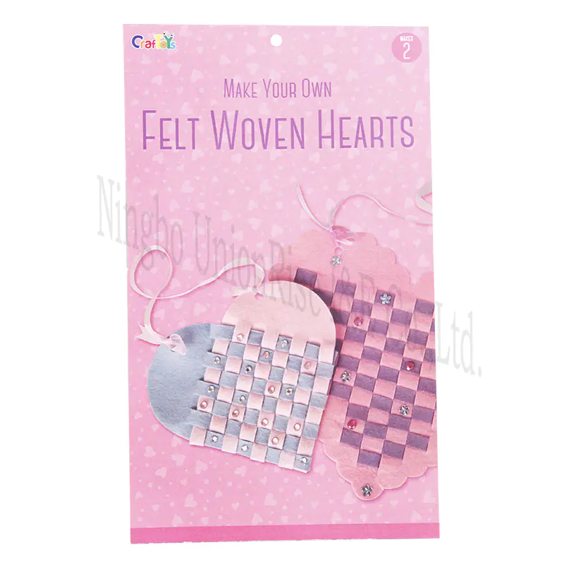 Make Your Own Felt Woven Hearts