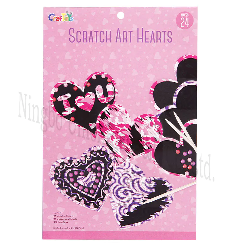 Scratch Art Hearts