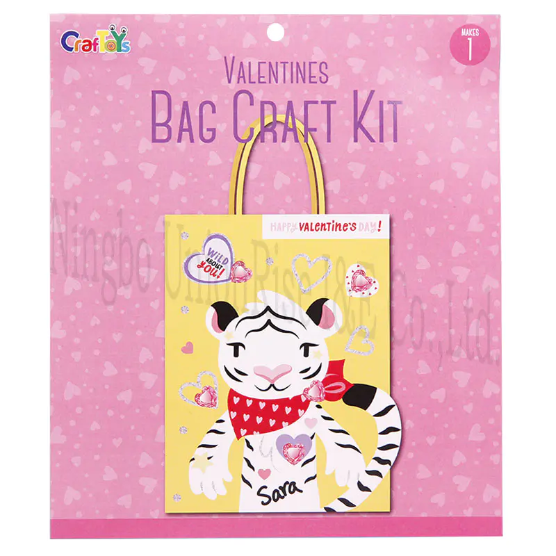 Valentines Bag Craft Kit Tiger