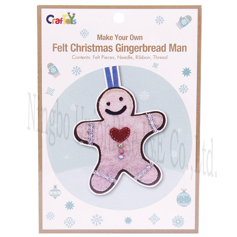 Make Your Own Felt Christmas Gingerbread Man