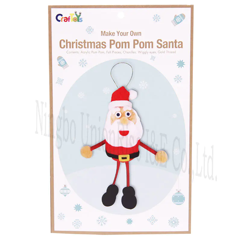 Make Your Own Christmas Pom Pom Santa
