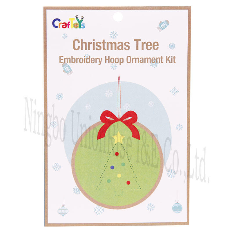 Christmas Tree Embroidery Hoop Ornament Kit