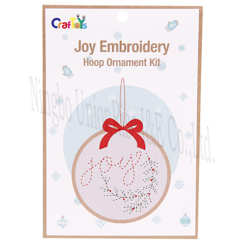 Joy Embroidery Hoop Ornament Kit