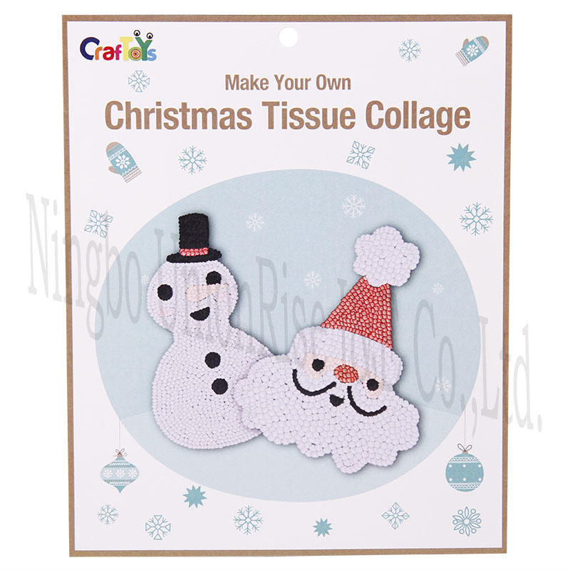 Make Your Own Christmas Tissue Collage