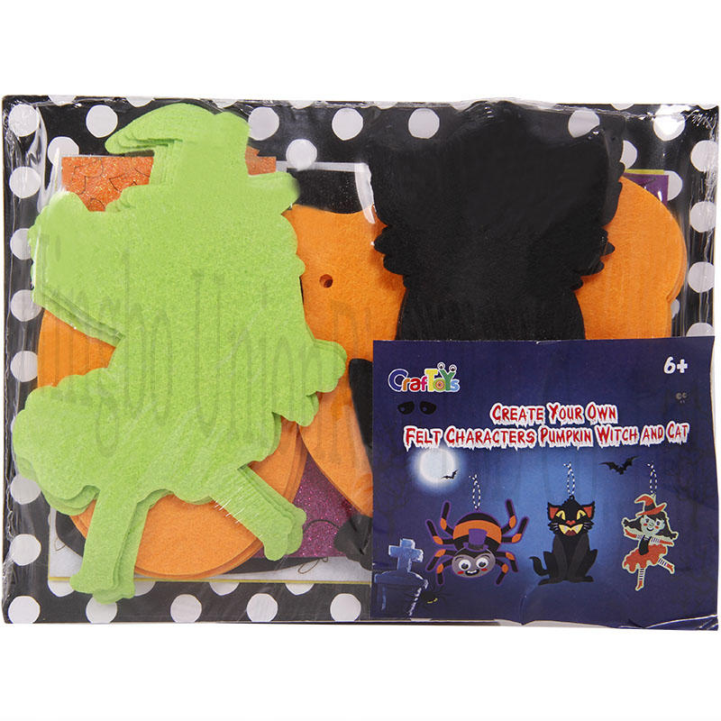 Create Your Own Felt Characters  Pumpkin Witch And Cat