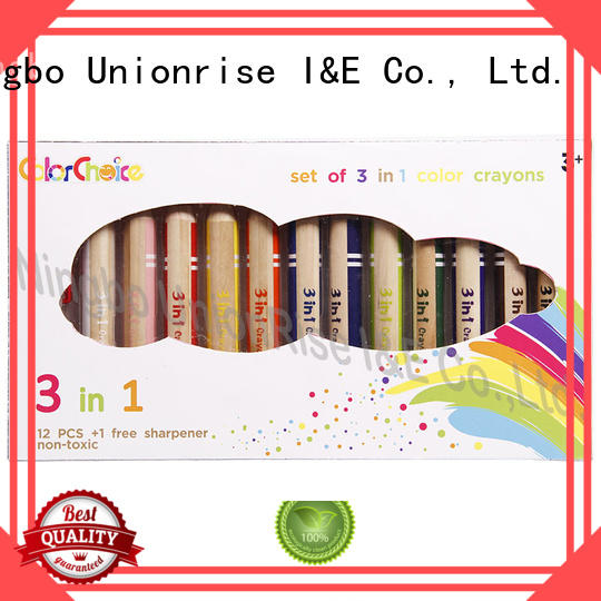 Unionrise multi-colors kids crayons high-quality from top manufacturer